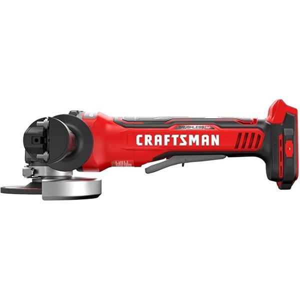 1 Craftsman V20 4-1/2" Cordless Angle Grinder (Tool Only) Brushless Runtime + Performance - NEW