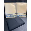 Image 2 : 2 Packs of Bedsure Black Pillow Cases - Queen Size Pillow Covers (20 x 30in) - 2 Each/4 Total - New