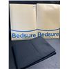 Image 2 : 2 Packs of Bedsure Black Pillow Cases - Queen Size Pillow Covers (20 x 30in) - 2 Each/4 Total - New