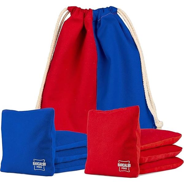 1 Set of 8 All Weather Cornhole Bean Bags for Cornhole Toss Games (5" x 5" Bag Size) - New
