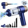 Image 1 : 1 High Power Cordless Car Vacuum Cleaner/Air Duster Blower w/ LED Light - Brand New