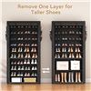 Image 6 : 1 10-Tier Shoe Rack w/ Cover - Large Capacity Tall Shoe Rack (Holds 50-55 Pairs) - New (*Assembly)