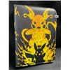 Image 1 : 1 Leather Premium Pokemon Card Storage Binder - Pickachu/Charizard Design - New