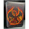 Image 2 : 1 Leather Premium Pokemon Card Storage Binder - Pickachu/Charizard Design - New