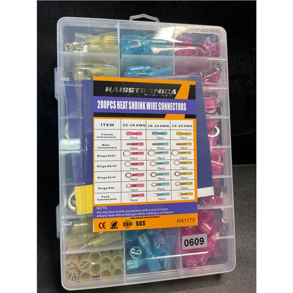 280PCS Heat Shrink Wire Connectors Set - New