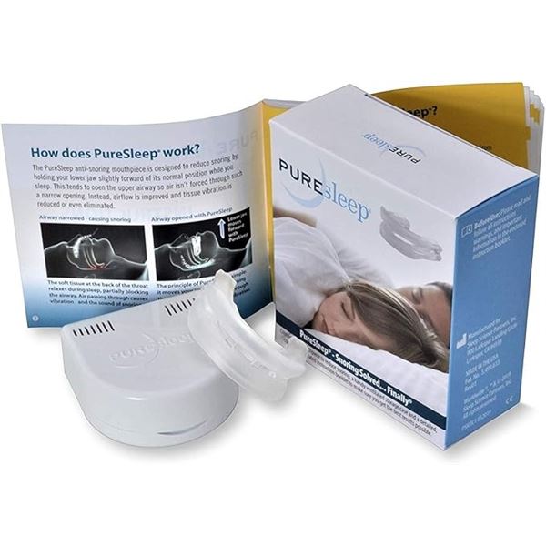 PureSleep Stop-Snoring Mouthpiece - The Original Anti-Snoring Solution - 2 Pack - New Sealed!