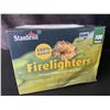 Image 2 : 1 Box of Stanbroil Firelighters - Natural Charcoal Fire Starters/Fast Lighting - 108 PCS - New