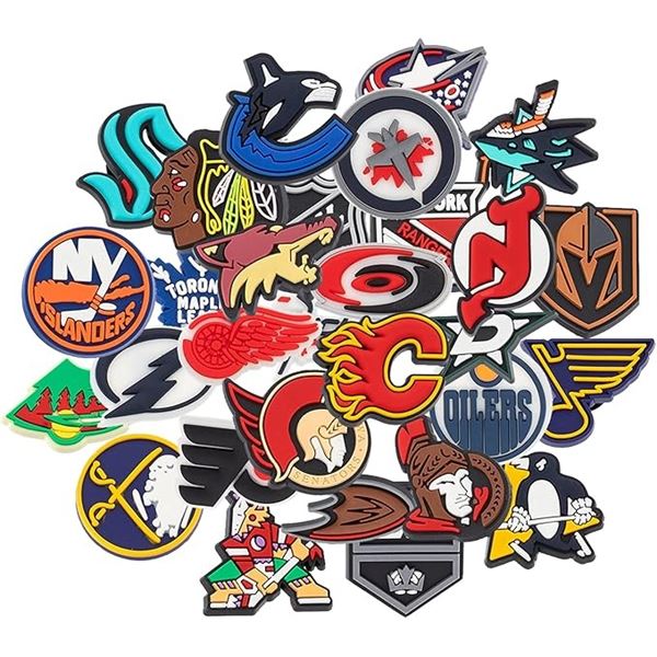 3 Packs of Hockey/Sports Crocs Shoe Charms - 30PCs each - New