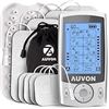 Image 1 : 1 Auvon Dual Channel TENS Machine/Muscle Stimulator with 20 Modes - For Pain Relief - New Sealed