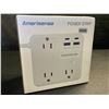 Image 2 : 1 Amerisense Multi-Outlet Power Strip Surge Protector w/ 15FT Extension Cord - New in Box