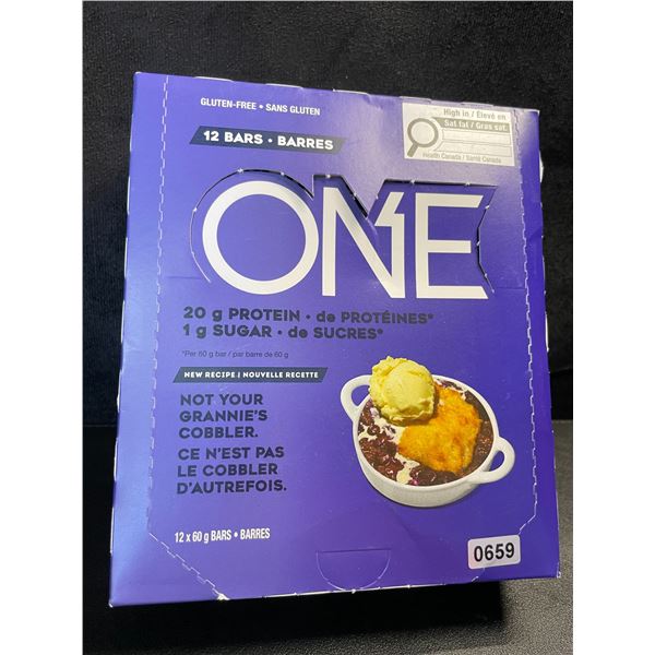 1 Box of ONE Protein Bars - Blueberry Cobbler Flavour - 12 x 60g Bars (BB: OCT 2025) New