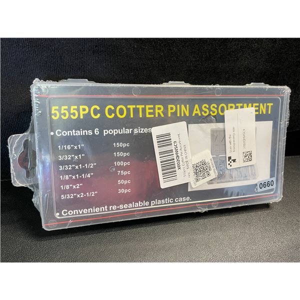 550PC Assorted Cotter Pins Kit - New