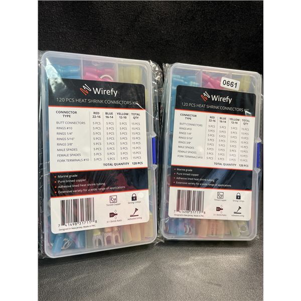 2 Wirefy Heat Shrink Connector Kits - 220PCS Each - New