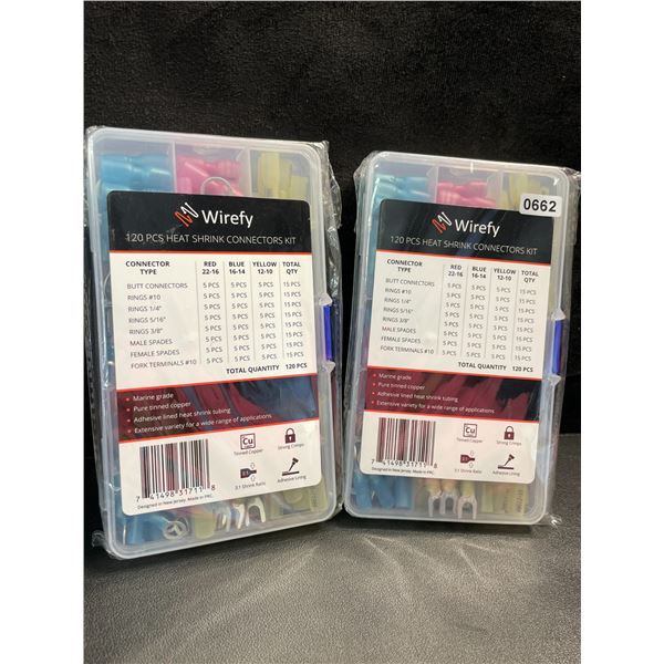 2 Wirefy Heat Shrink Connector Kits - 220PCS Each - New