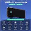 Image 7 : 1 High-Capacity Portable Charger Power Bank - 40,800mAh w/ 3 Built-In Cables - New