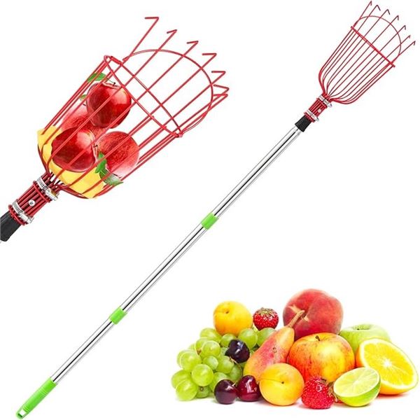 1 Fruit Picker Tool w/ Adjustable Pole - 157" Long Extendable Length - New in Box