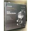 Image 2 : 1 Fohere Steam Espresso Machine/Cappuccino Maker with Milk Frother - Model: CM6901 - New Sealed