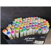 Image 2 : 1 Pack of XSG Dual-Tip Alcohol Artist Markers/Sketch Markers for Adults - 80 Colours - New