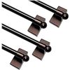 Image 1 : 2 Boxes of Magnetic Curtain Rods - 4 Per Box - Multi-Use Adjustable Curtain Poles/Easy Install - New