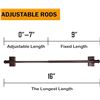 Image 2 : 2 Boxes of Magnetic Curtain Rods - 4 Per Box - Multi-Use Adjustable Curtain Poles/Easy Install - New