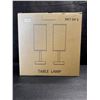 Image 5 : 1 Box of 2 Grey Table Lamps - New