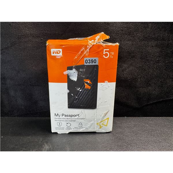 1 Western Digital 5TB MyPassport Portable Hard Drive - New Open Box