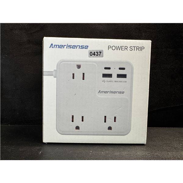 1 Amerisense Power Strip and Surge Protector with 15ft Cord - New