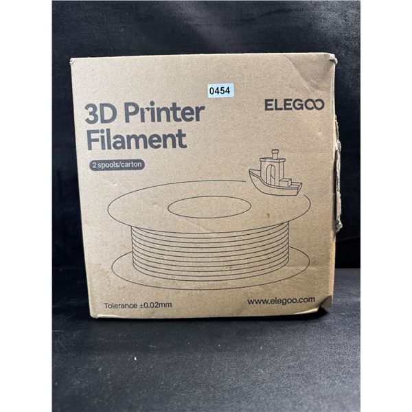 1 2-Pack Box of 3D Printer PLA Filament - Red and Blue - New