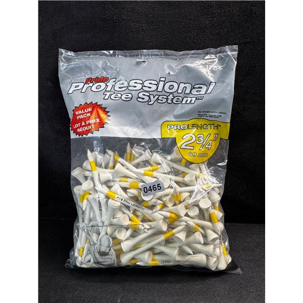 1 Bag of 175pcs Pride Professional 2 3/4inch 69mm Golf Tees - New