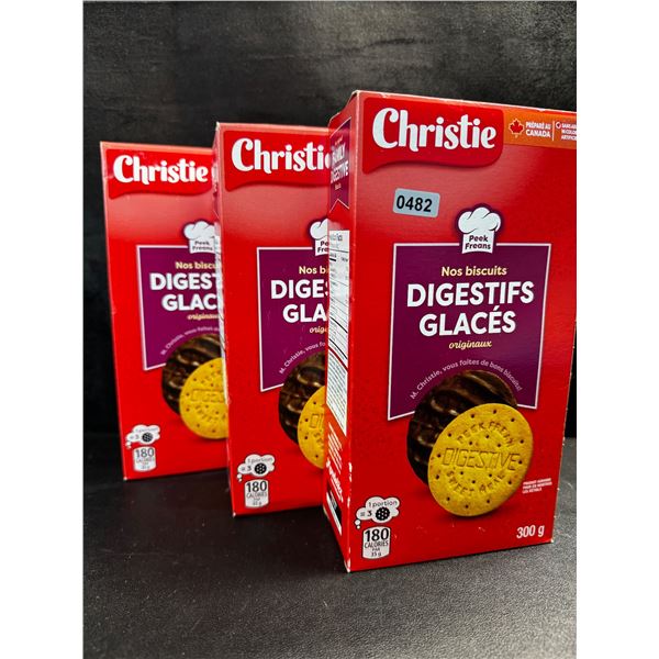 3 Boxes of Peak Freans Mr Christie Digestive Biscuits - New