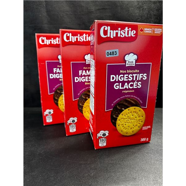 3 Boxes of Peak Freans Mr Christie Digestive Biscuits - New
