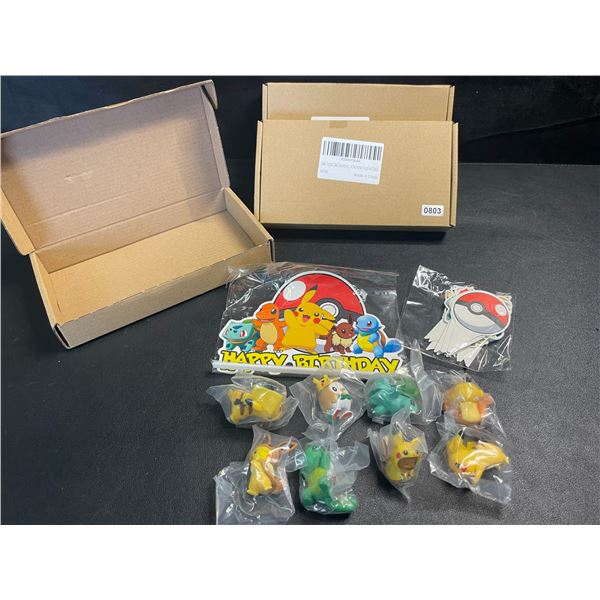 3 Boxes of Pokemon Cake Topper/Cake Decoration Kits with Pokemon Figurines - New