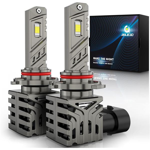 2 Packs of AOLEAD 9005 LED Headlight Bulbs - 2 Bulbs Each - Brand New