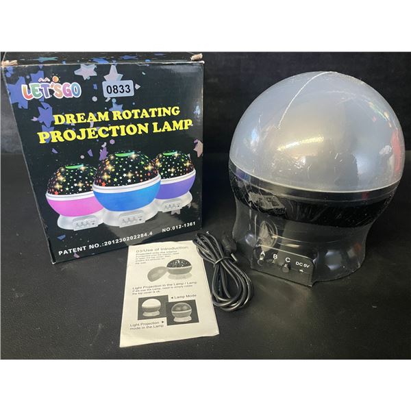 1 Dream Rotating Star Light Projector Lamp/Star Night Light - Brand New