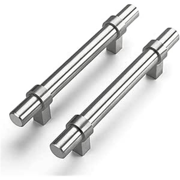 1 Box of Cabinet Drawer Pulls - 10Inch Size - 10 Pack - Brushed Nickel - New