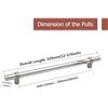 Image 5 : 1 Box of Cabinet Drawer Pulls - 10Inch Size - 10 Pack - Brushed Nickel - New