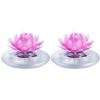 Image 5 : 2 Sets of Lotus Solar Floating Lights for Outdoors/Water - LED Color Changing - 2PCs Each; New
