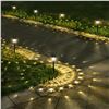Image 1 : 1 Box of 6 Solar Pathway LED Lights for Lawn/Gardens - New in Box