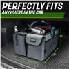 Image 2 : 1 DriveAuto Collapsible Car Trunk Organizer; Multi-Compartment Storage (23" x 11" x 17") - New