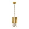 Image 1 : 1 Aolala Modern Crystal Chandelier Ceiling Light - Gold Pendant Light - New in Box