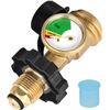 Image 1 : 2 Aekops 100lb Propane Tank Adapters/Propane Gauges - Solid Brass - New