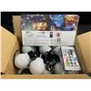 Image 2 : 1 Box of Outdoor LED RGB String Lights for Patios; 32FT Length - App & Remote Control - New