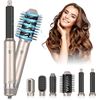 Image 1 : 6-In-1 Multifunction Hot Air Styler for Hair - Dry/Straighten/Curl Hair - New in Box! (Dmg Box)