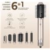 Image 5 : 6-In-1 Multifunction Hot Air Styler for Hair - Dry/Straighten/Curl Hair - New in Box! (Dmg Box)