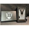 Image 2 : 1 DunamisX Carbon Fiber Minimalist Wallet; RFID Blocking Metal Wallet w/ Money Clip - New in Box