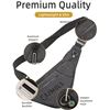 Image 5 : 2 Sling Chest Bags/Crossbody Bags for Men - Great for Travel or Everyday Use; Dark Grey - New