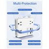 Image 6 : 1 Amerisense Multi-Outlet Power Strip Surge Protector w/ 15FT Extension Cord - New in Box