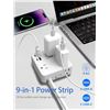 Image 7 : 1 Amerisense Multi-Outlet Power Strip Surge Protector w/ 15FT Extension Cord - New in Box