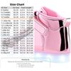 Image 5 : 1 Pair of Aptesol Kids LED Light-Up Shoes; High-Top Design - USB Rechargeable; Size 37(4.5 Big Kid)