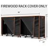 Image 2 : 1 Greener 8FT Firewood Rack Cover for Outdoors - Heavy-Duty Oxford Waterproof Fabric - NEW